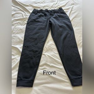 Black cold gear loose fit track pants